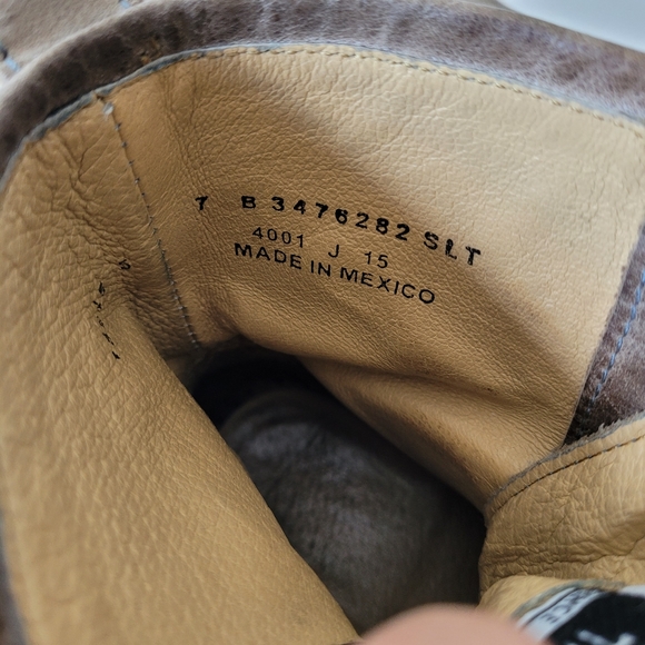 Vintage brown Fry lace-up ankle boots size 7 - Picture 14 of 15